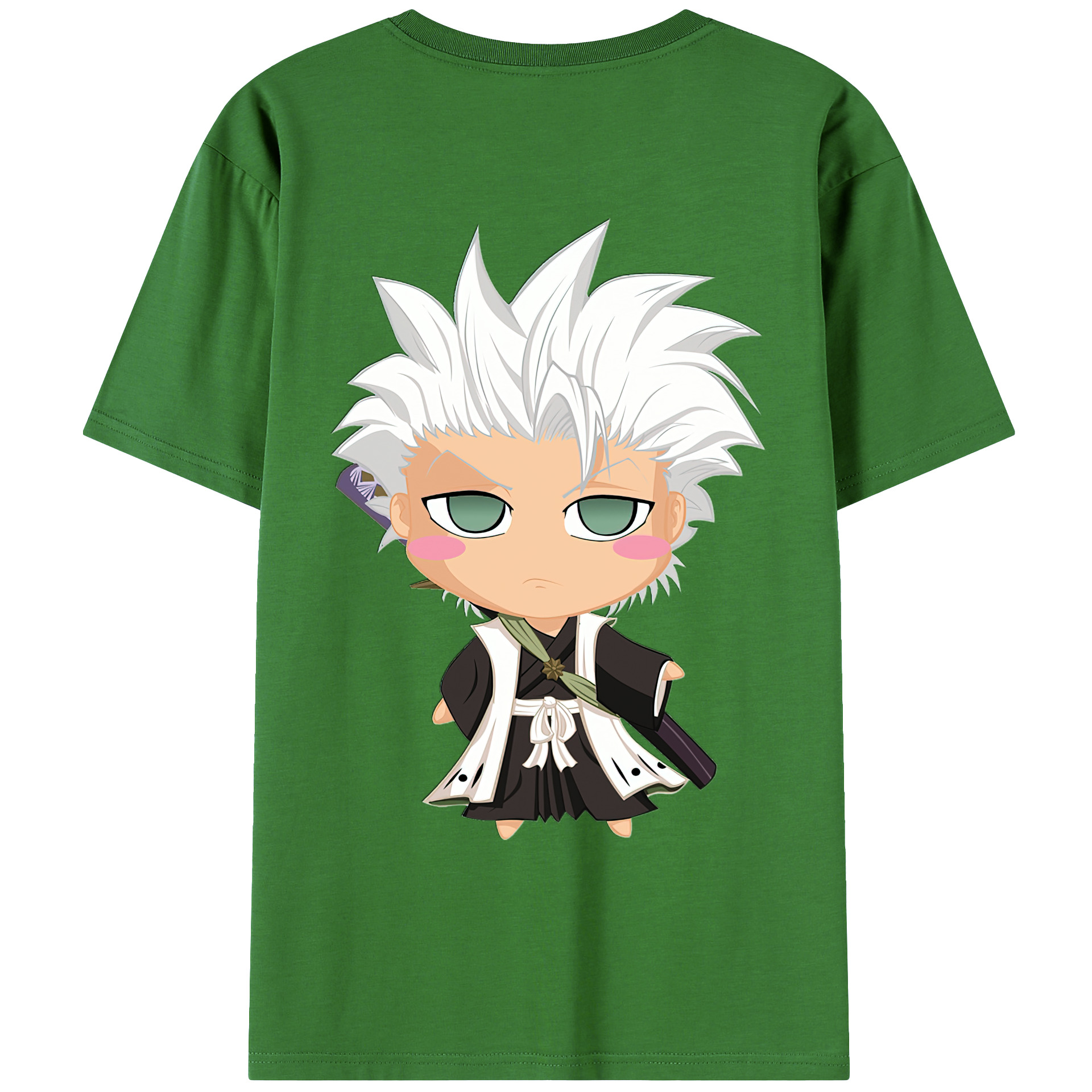 （画像用） ブリーチ 日番谷冬獅郎（ひつがや とうしろう） BLEACH Hitsugaya Toushirou レディース半袖Tシャツ(バックプリント)